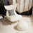 Fluffy White Living Room Chair Elastic Modern Nordic Lounge Living Room Chair Lazy Rocking Meubles De Salon Home Furniture